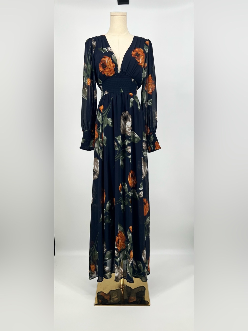 Baltic Born Olivia Maxi Dress Midnight Navy Floral | S NWT - Picture 2 of 13
